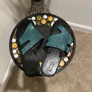 Genuine Handmade Men's  Sandals Brown Size 8